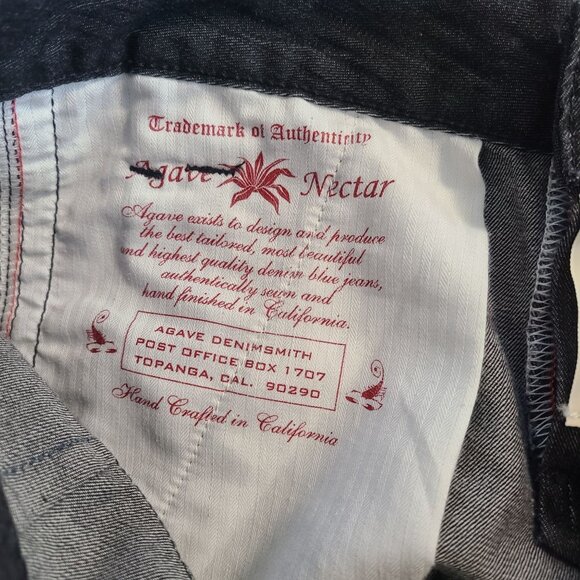 Agave Nectar Denim Flare Jeans Trousers USA Made 26 Relaxed Casual Staple - Picture 4 of 10